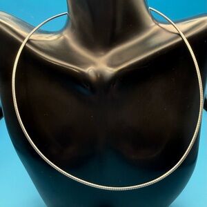 Estate Sterling Silver Omega Snake Chain 6.5 Grams 16 Inch Excellent Condition